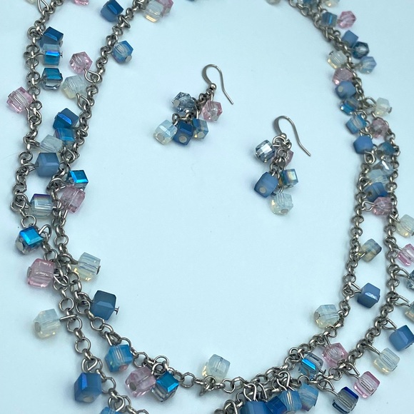 Blue and Pink Jewelry set - Picture 2 of 3